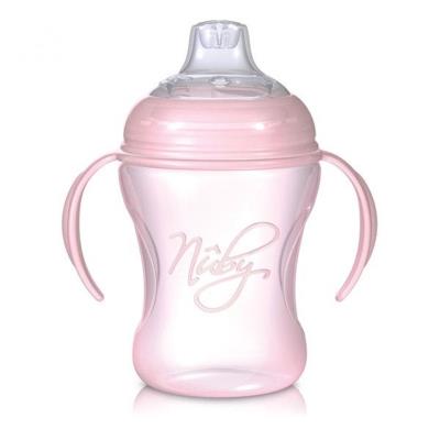 NUBY - Gobelet Natural Sipper rose (240 ml)