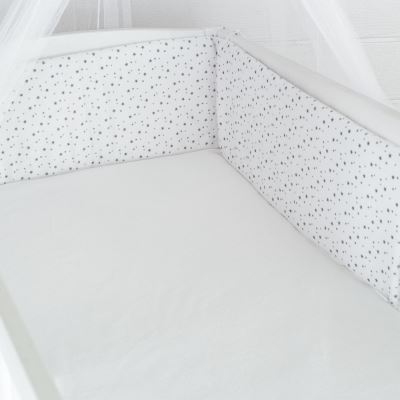 Kinousses ma petite étoile tour de lit spécial pour lit bébé en position haute blanc