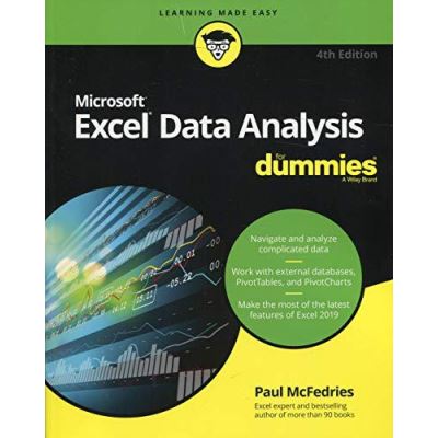 Excel Data Analysis For Dummies (For Dummies (Computer/Tech)) - [Version Originale]