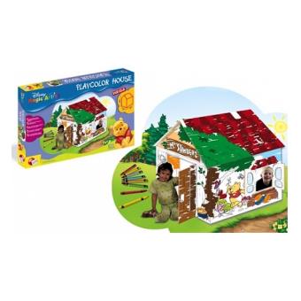 Maison Geante En Carton A Construire Et A Colorier Hauteur 1m Winnie The Pooh Disney Decoration De Chambre Achat Prix Fnac