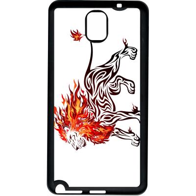 Coque samsung note 3 lion en feu