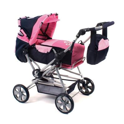 Bayer Chic 2000 562 46 Combiné poussette Road Star - Marine, rose, motifs Vichy