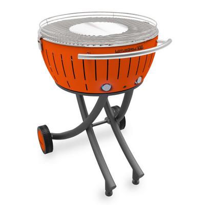 Lotusgrill - barbecue à charbon portable 60cm orange avec housse - lg-or-600