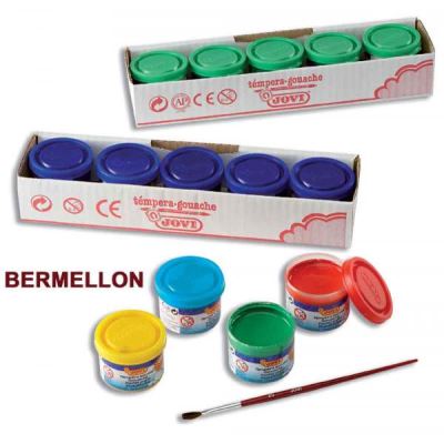 Aucune Peinture Jovi Boîte 5 Pots 35 Ml Vermillon