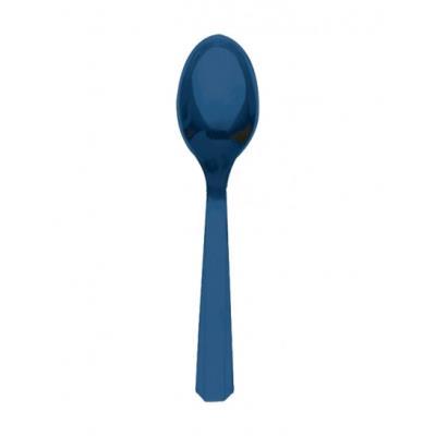 Cuillères en plastique (x10) (Couleur Bleu)