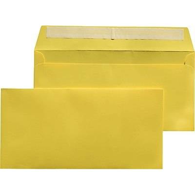 Mailmedia briefumschlag, din lang, ohne fenster, gelb 227651