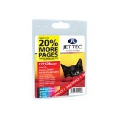 Jet Tec C27C28BCMY - zwart, geel, cyaan, magenta - inktcartridge (alternative for: Canon CLI-8Bk, Canon CLI-8C, Canon CLI-8M, Canon CLI-8Y, Canon PGI 5)