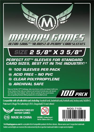 100 Protège Cartes Format Ultra Fit Almost a Penny 63.5 x 88 MM