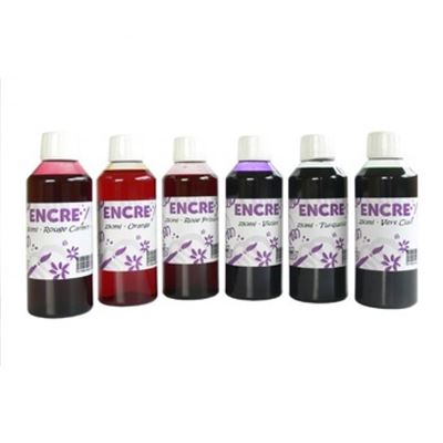 Encre à  dessiner lot 6 encres de 250 ml - oz international