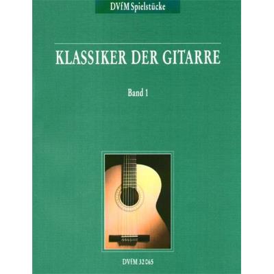 Partitions classique EDITION BREITKOPF KLASSIKER DER GITARRE, BAND 1 - GUITAR Guitare