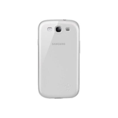 Belkin Grip Sheer - Beschermhoes voor mobiele telefoon - thermoplastic polyurethaan (TPU) - transparant - voor Samsung Galaxy S III