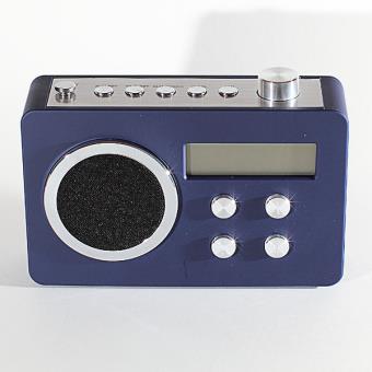Radio FM numérique retro design Bleu Radio réveil Radio FM numérique retro design Bleu Radio réveil
