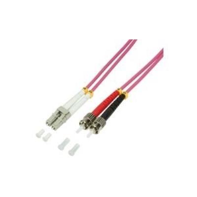 Logilight Fibre Optique Om4 Câble Patch 50 125µ Duplex St Lc 3 M Fp4Lt03
