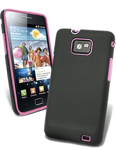 Coque Melting rose noire pour Samsung galaxy s2 i9100