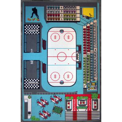 Tapis enfant patinoire TAPITOM – Hockey sur Glace - 130 x 200 cm