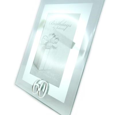 Cadre Photo Anniversaire 60 Ans Chrome 10x15 Cm Achat Prix Fnac