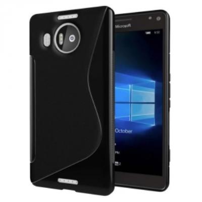 Coque souple Gel type S-Line noire Microsoft Lumia 950XL