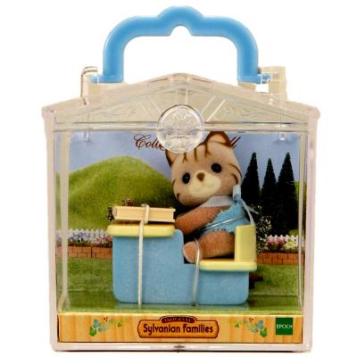 Sylvanian family 3350 : valisette figurine avec accessoire : chaton et pupitre sylvanian family