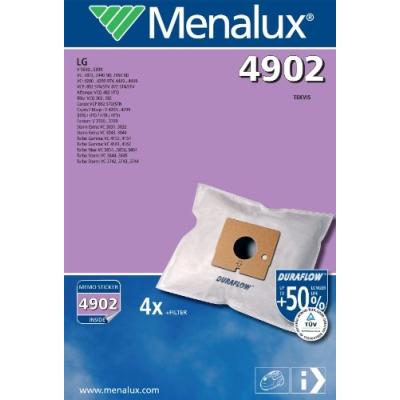 MENALUX 4902 LOT DE 4 SACS DURAFLOW POUR ASPIRATEURS LG