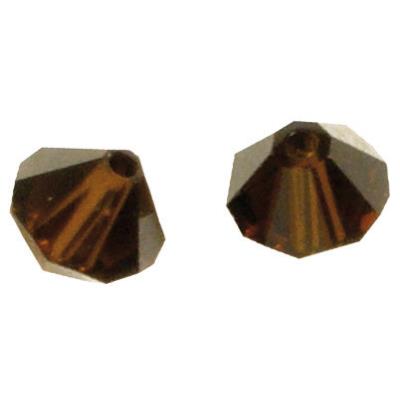 Perle Swarovski - Brun mocca - Ø 8 mm - 11 pièces