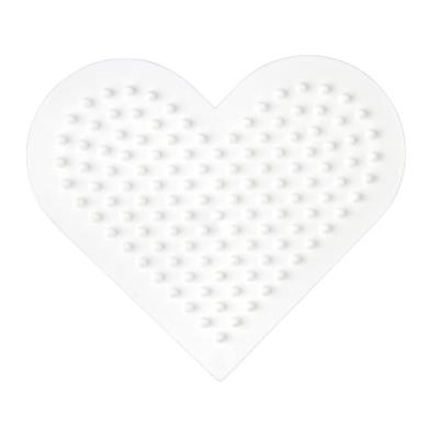Plaque Petit coeur - pour perles standard (Ø5 mm)