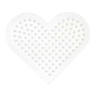 Plaque Petit coeur - pour perles standard (Ø5 mm) - 1