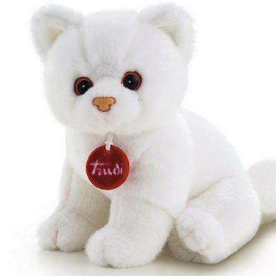 Peluche - Trudi Classic Chats - Chaton Brad 24 cm : Blanc