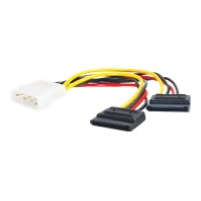 C2G Serial ATA (SATA) Dual Power Splitter Cable - splitser voor stroom - 15 cm