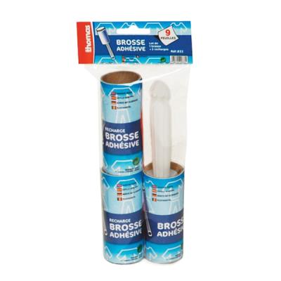 Brosse adhésive + 2 recharges 9 feuilles Thomas