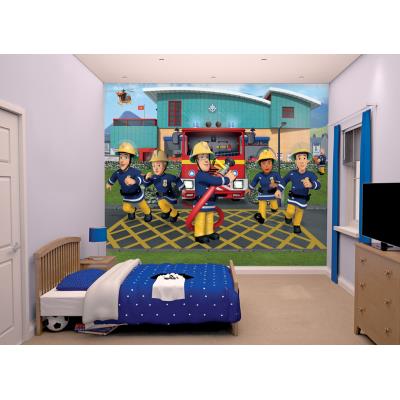 Papier peint enfant Sam le pompier Walltastic
