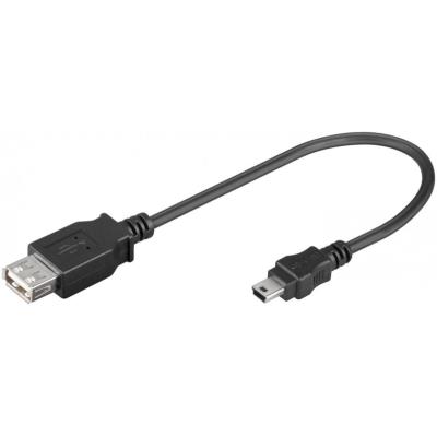 Câble USB femelle / Mini USB mâle - 0,20m