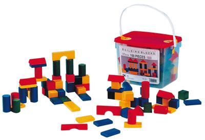 Oz International - Bloc De Construction 4 Couleurs - Seau De 100