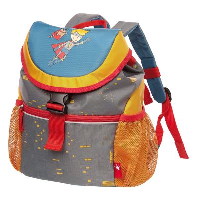 sigikid, Garçon, Sac à Dos Taille M 30 cm, 9 litres, Pille Power Gris, 24998