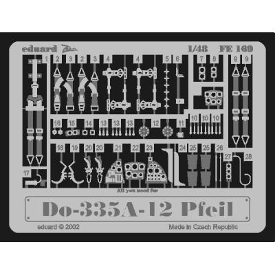 MAQUETTE DO 335 A 12 PFEIL TAMIYA1/48 EDUARD FE169