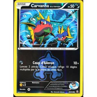 Carvanha Reverse XY- : Double Danger 20//34 Carte Pokemon Neuve Française