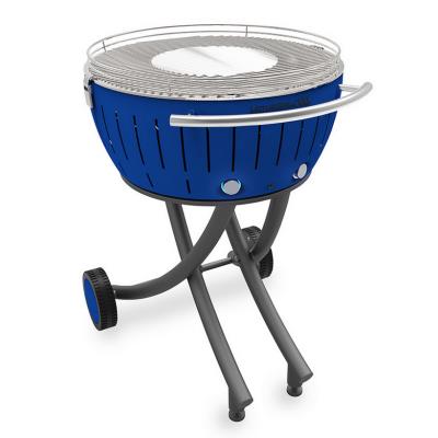 Lotusgrill - barbecue à charbon portable 60cm bleu avec housse - lg-tb-600