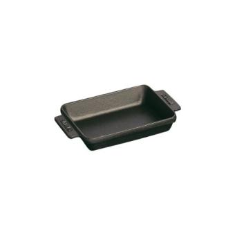 STAUB 1301423 MINI PLAT FONTE RECTANGULAIRE NOIR 15 X 11 CM - 1