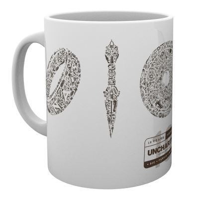 Tasse Uncharted 10 Years Logo