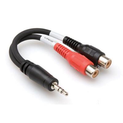 Hosa YRA 154 - Audiokabel - stereo ministekker male naar RCA female - 15.2 cm