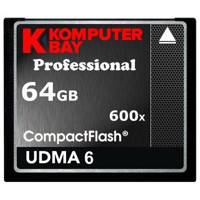 Komputerbay 64Go Professional Compact Flash Carte Cf 600X 90Mb/S Extreme Speed Udma 6 Raw 64 Go