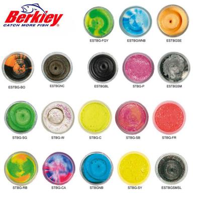 Berkley powerbait select glitter troutbait pâte appât pour pêche à la truite spring vert twin pack 50 g