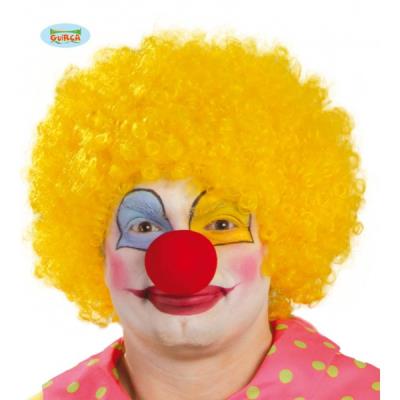 Perruque cheveux bouclés jaune