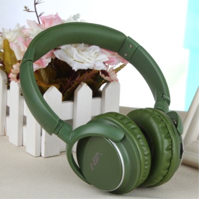 Casque Bluetooth V2.1 NIA Q1 Microphone Micro SD Radio FM / Auxiliaire - Vert