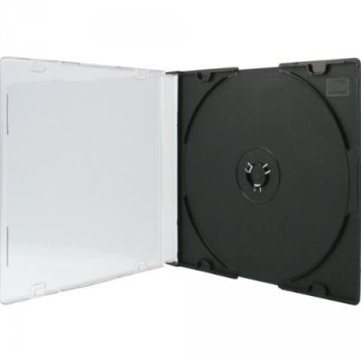 Boitier - X-Layer - Crystal Fin pour 1 CD fond noir, 100 pièces