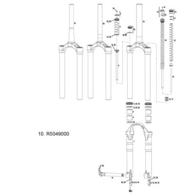 Rockshox kit bouchon domaine (l r)