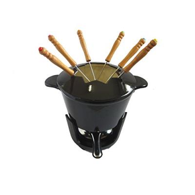 Baumalu - Service à Fondue Bourguignone caquelon noir 17 cm