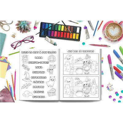 Lot De 24 Mini Livres D'activités Pour Enfants 4-12 Ans - Jeux éducatifs : Labyrinthes, Mots Mêlés, Points à Relier