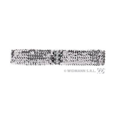 Ceinture en paillettes Argent