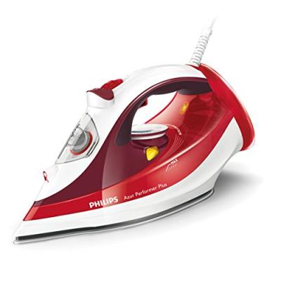 Philips azur performer plus gc4516/40 fer à repasser vapeur 2400 w rouge/blanc