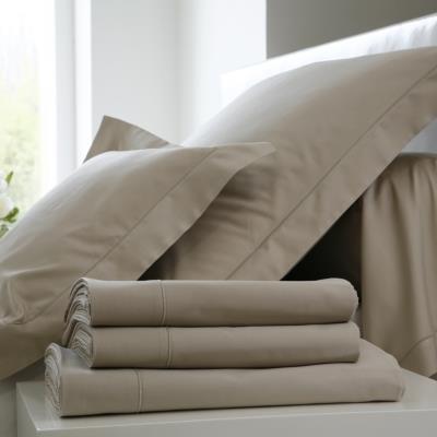 Housse de couette Percale Easy BLANC DES VOSGES 260 x 240 cm Chanvre